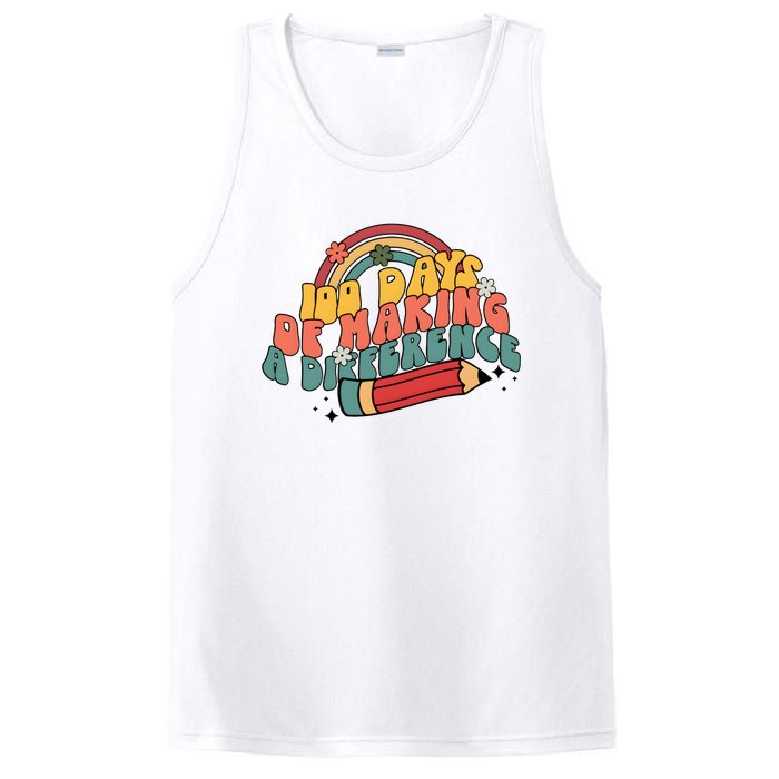 100 Days Of Making A Difference Happy 100 Days PosiCharge Competitor Tank