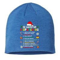 12 Days Of Dispatching Christmas Pajama Xmas Dispatcher  Sustainable Beanie