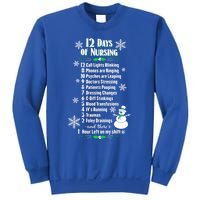 12 Days Of Nursing Funny Nurses Christmas Ugly Gift Sweatshirt