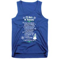 12 Days Of Nursing Funny Nurses Christmas Ugly Gift Tank Top