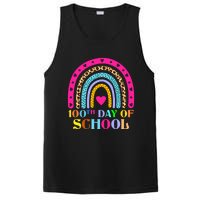 100th Day of School Teacher College 100 Days Smarter Rainbow PosiCharge Competitor Tank