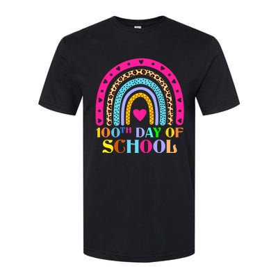 100th Day of School Teacher College 100 Days Smarter Rainbow Softstyle® CVC T-Shirt