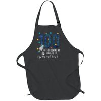 100 Days Of School Of Loving My Class To The Moon And Back Full-Length Apron With Pockets