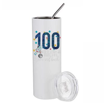 100 Days Of School Of Loving My Class To The Moon And Back Stainless Steel Tumbler