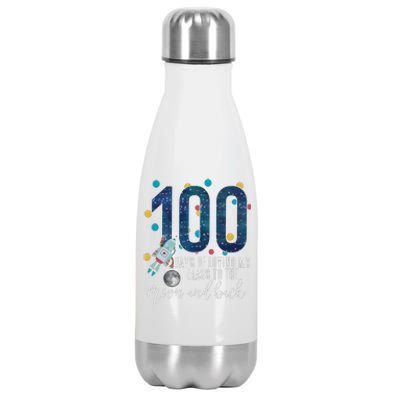 100 Days Of School Of Loving My Class To The Moon And Back Stainless Steel Insulated Water Bottle