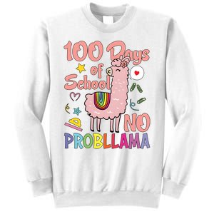 100 Days Of School No Probllama Sweatshirt