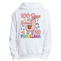 100 Days Of School No Probllama Urban Pullover Hoodie