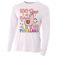 100 Days Of School No Probllama Cooling Performance Long Sleeve Crew