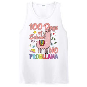 100 Days Of School No Probllama PosiCharge Competitor Tank