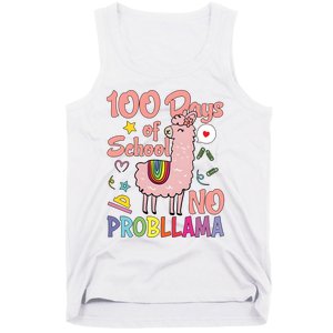 100 Days Of School No Probllama Tank Top