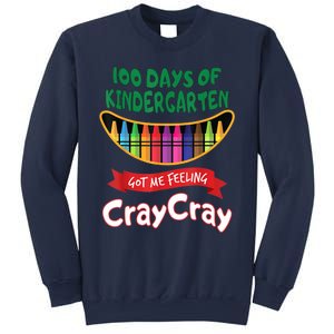 100 Days Of Kindergarten Got Me Feeling Cray Cray Sweatshirt