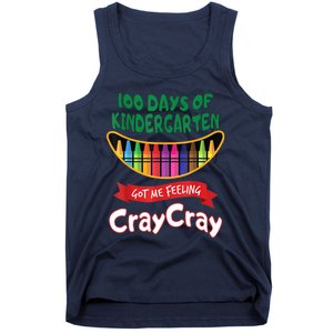 100 Days Of Kindergarten Got Me Feeling Cray Cray Tank Top