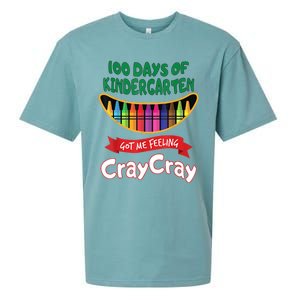 100 Days Of Kindergarten Got Me Feeling Cray Cray Sueded Cloud Jersey T-Shirt