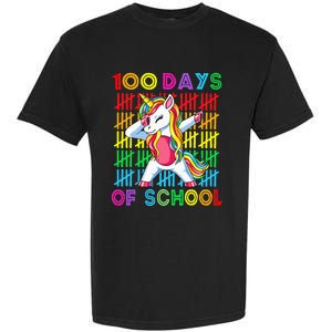 100 Days Of School Unicorn 100 Days Smarter 100th Day Garment-Dyed Heavyweight T-Shirt