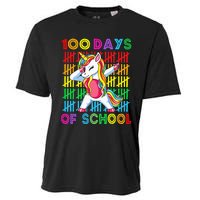 100 Days Of School Unicorn 100 Days Smarter 100th Day Cooling Performance Crew T-Shirt