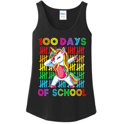 100 Days Of School Unicorn 100 Days Smarter 100th Day Ladies Essential Tank