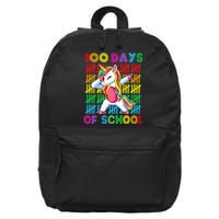 100 Days Of School Unicorn 100 Days Smarter 100th Day 16 in Basic Backpack