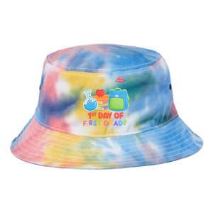 1st Day Of First Grade Cute Back To School Tie Dye Newport Bucket Hat