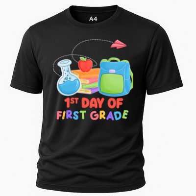 1st Day Of First Grade Cute Back To School Performance Shirt