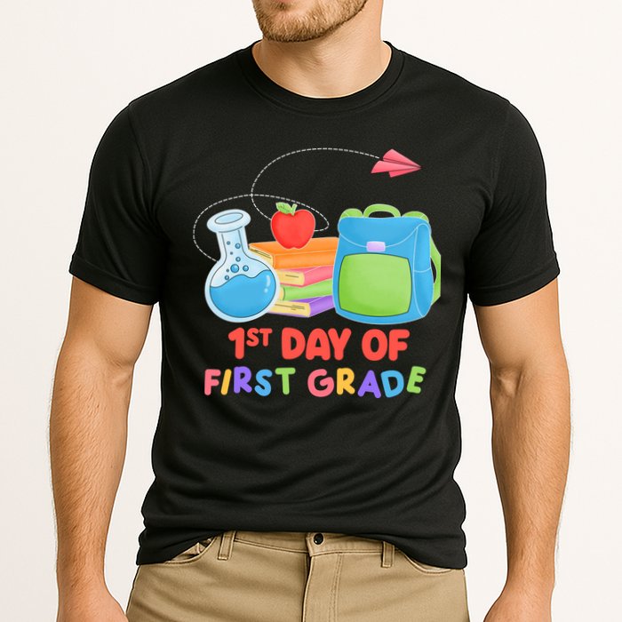 1st Day Of First Grade Cute Back To School Cooling Performance Crew T-Shirt
