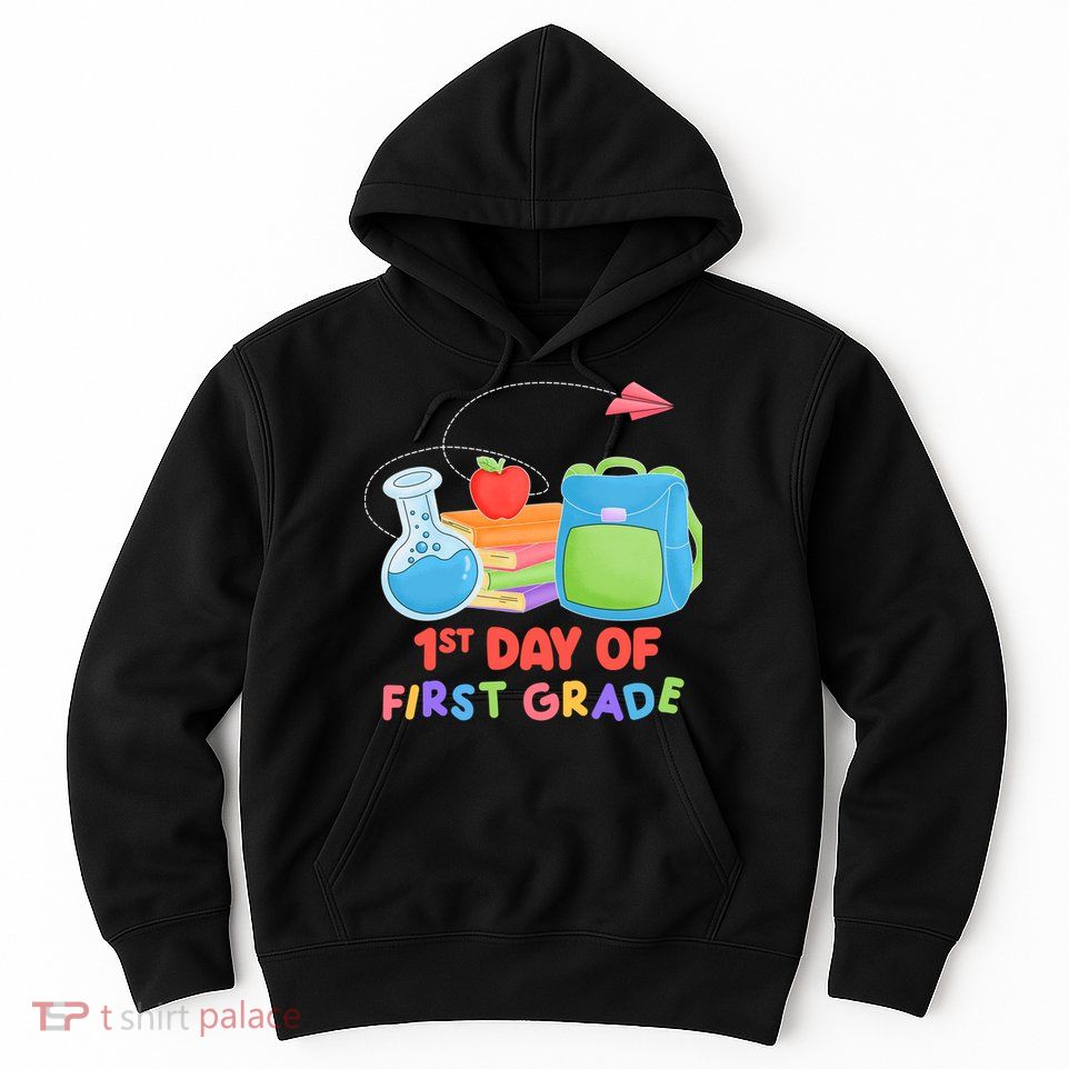 1st Day Of First Grade Cute Back To School Hoodie