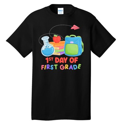 1st Day Of First Grade Cute Back To School Tall T-Shirt