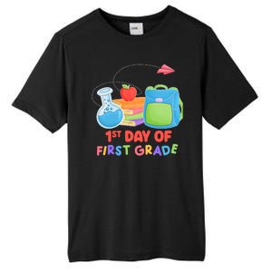 1st Day Of First Grade Cute Back To School Tall Fusion ChromaSoft Performance T-Shirt