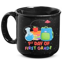 1st Day Of First Grade Cute Back To School 15oz Campfire Ceramic Mug