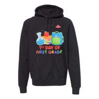 1st Day Of First Grade Cute Back To School Premium Hoodie