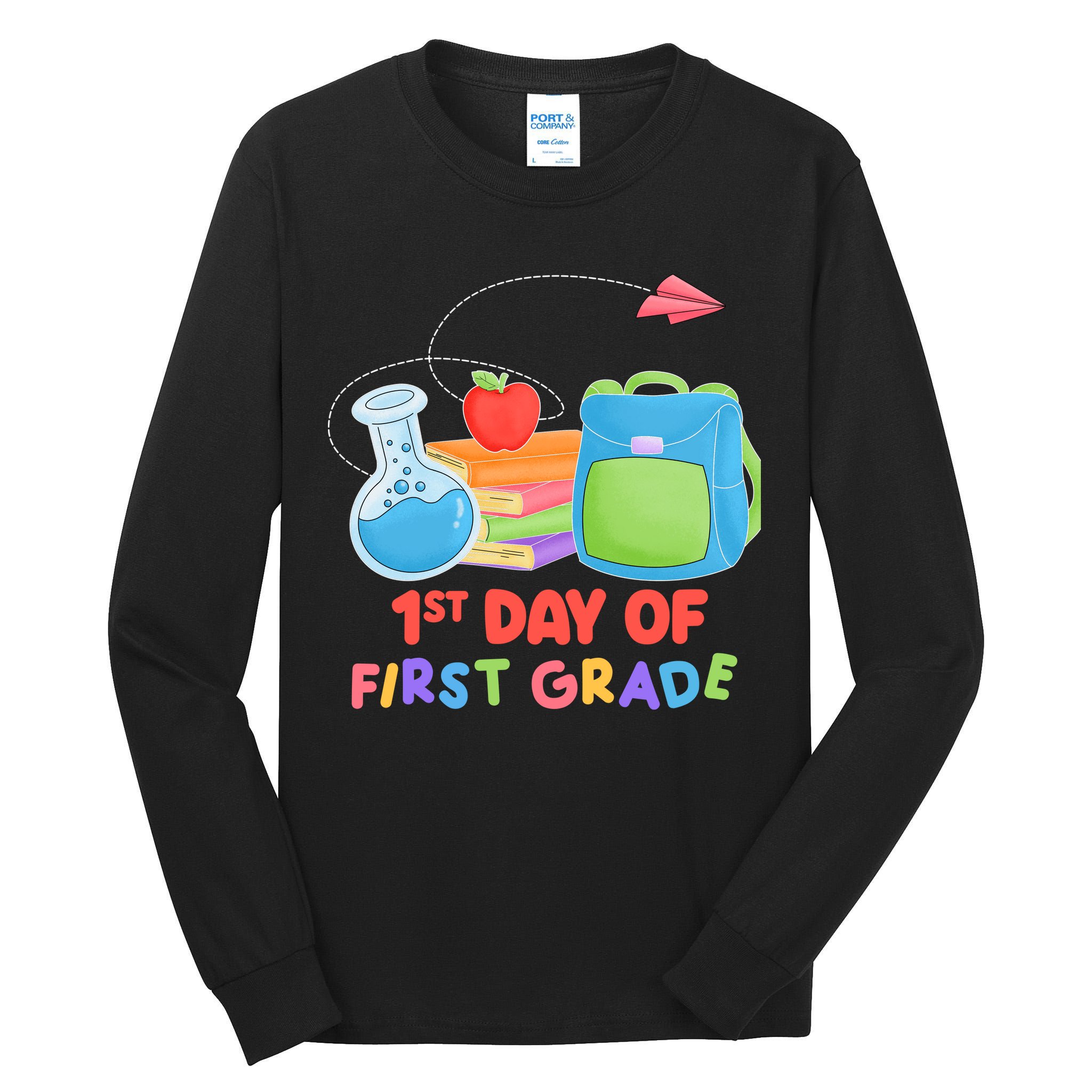 1st Day Of First Grade Cute Back To School Tall Long Sleeve T-Shirt