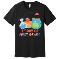 1st Day Of First Grade Cute Back To School Premium T-Shirt