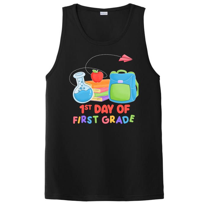 1st Day Of First Grade Cute Back To School PosiCharge Competitor Tank