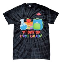 1st Day Of First Grade Cute Back To School Tie-Dye T-Shirt