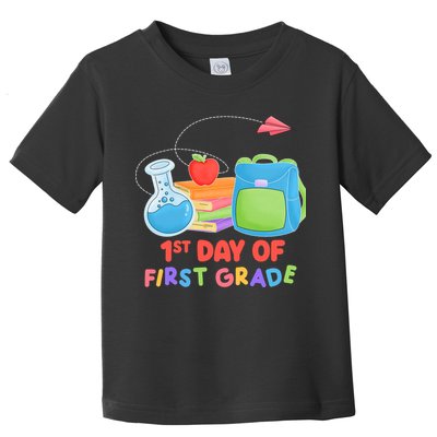 1st Day Of First Grade Cute Back To School Toddler T-Shirt