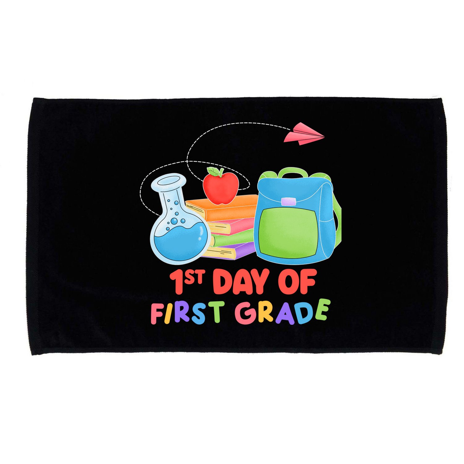 1st Day Of First Grade Cute Back To School Microfiber Hand Towel