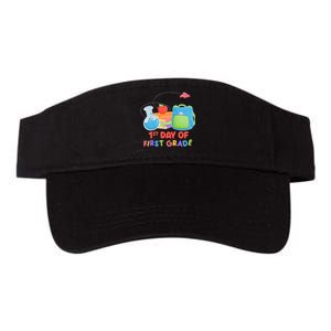 1st Day Of First Grade Cute Back To School Valucap Bio-Washed Visor