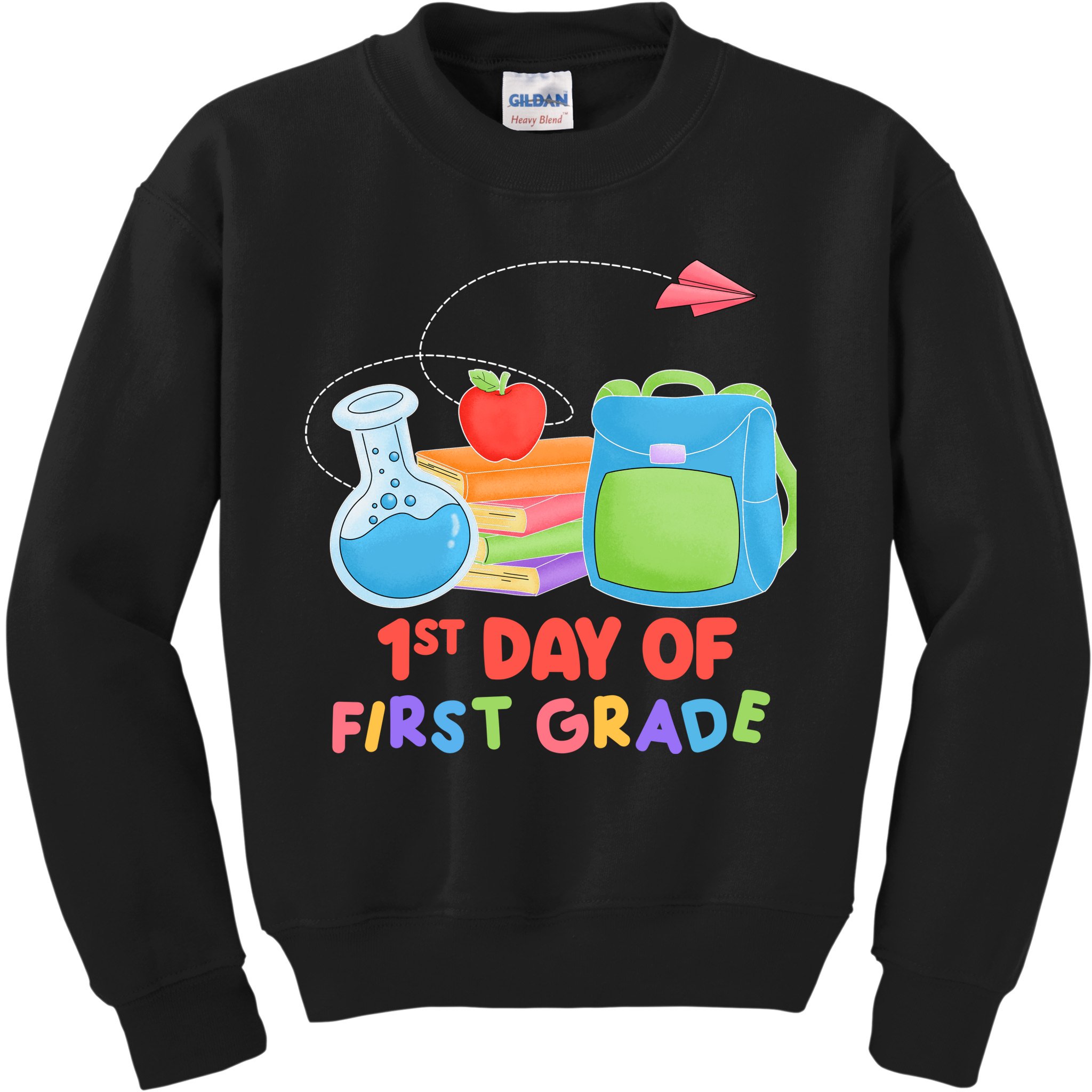 1st Day Of First Grade Cute Back To School Kids Sweatshirt