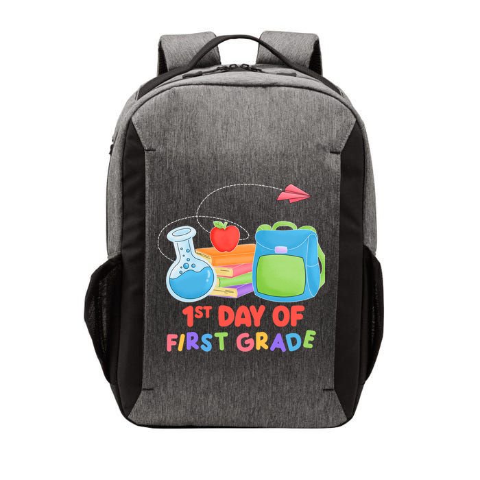 1st Day Of First Grade Cute Back To School Vector Backpack