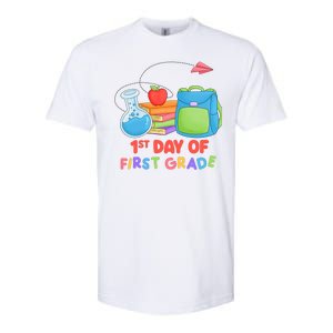 1st Day Of First Grade Cute Back To School Softstyle® CVC T-Shirt