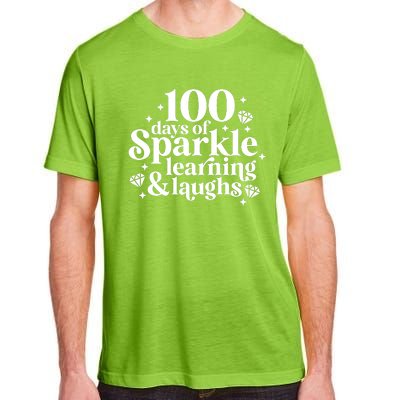 100 Days Of Learning And Laughs School Celebration Adult ChromaSoft Performance T-Shirt