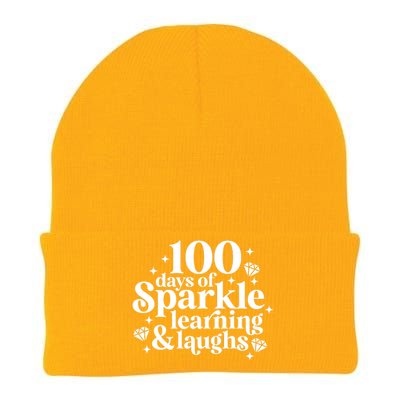 100 Days Of Learning And Laughs School Celebration Knit Cap Winter Beanie