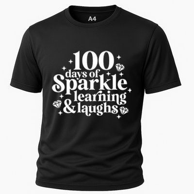 100 Days Of Learning And Laughs School Celebration Cooling Performance Crew T-Shirt