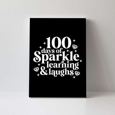 100 Days Of Learning And Laughs School Celebration Canvas