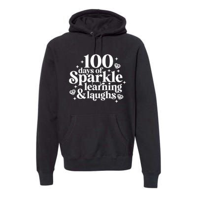 100 Days Of Learning And Laughs School Celebration Premium Hoodie