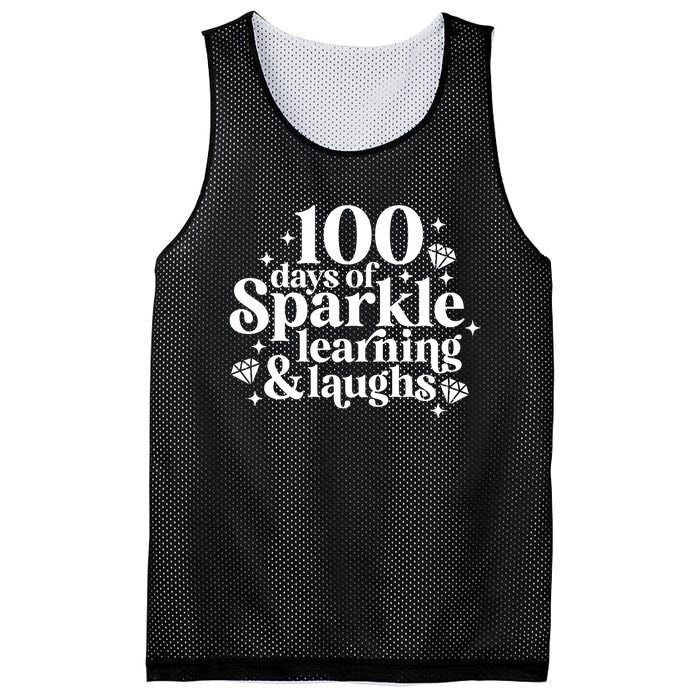 100 Days Of Learning And Laughs School Celebration Mesh Reversible Basketball Jersey Tank