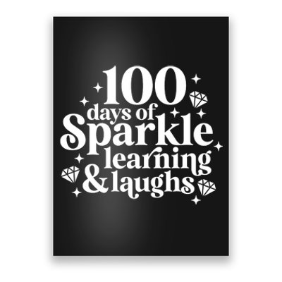 100 Days Of Learning And Laughs School Celebration Poster