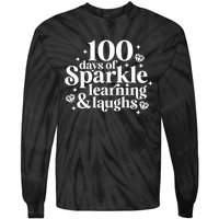 100 Days Of Learning And Laughs School Celebration Tie-Dye Long Sleeve Shirt