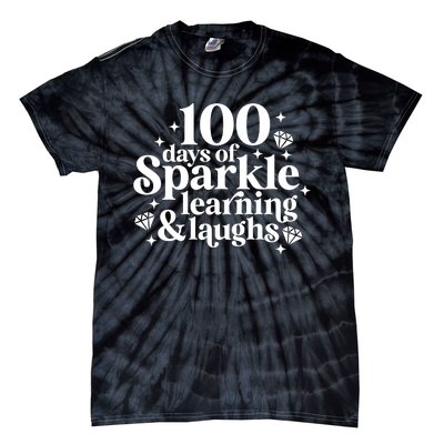 100 Days Of Learning And Laughs School Celebration Tie-Dye T-Shirt