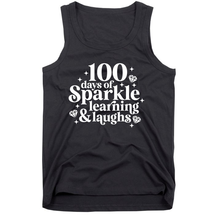 100 Days Of Learning And Laughs School Celebration Tank Top