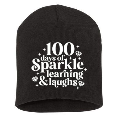 100 Days Of Learning And Laughs School Celebration Short Acrylic Beanie